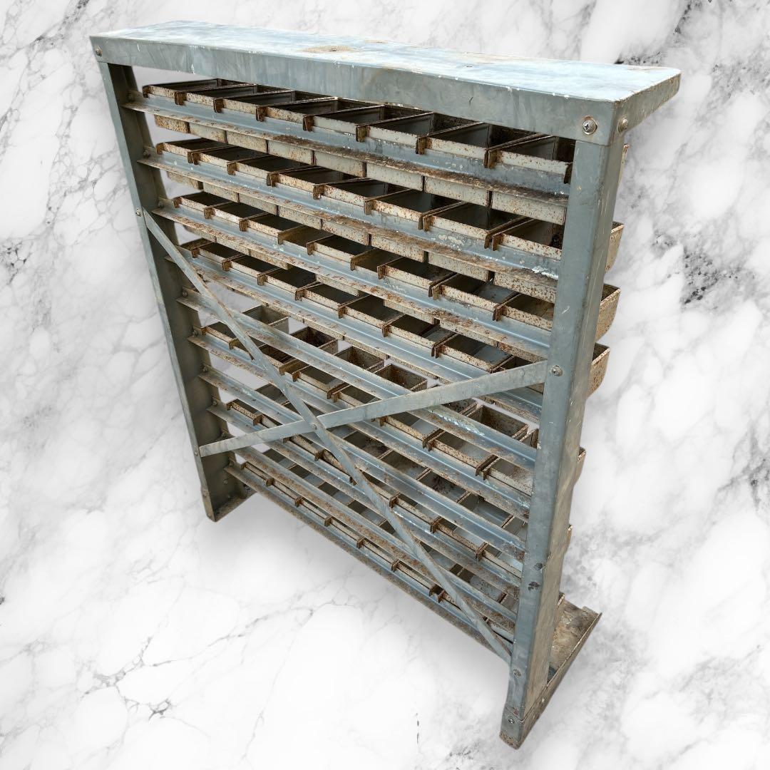 アンティーク ヴィンテージ パーツキャビネット 鉄製 インテリア 現状引渡し