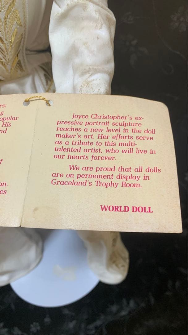 エルヴィスプレスリースーパーゴールド・エルヴィス限定版 1984年ワールドドール