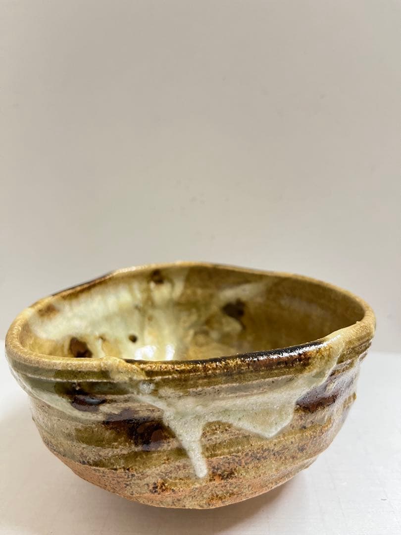 美濃焼の名工加藤勝之造 伊賀茶碗　未使用共箱値下げしました。