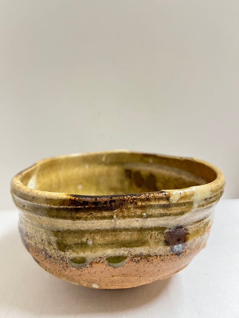 美濃焼の名工加藤勝之造 伊賀茶碗　未使用共箱値下げしました。