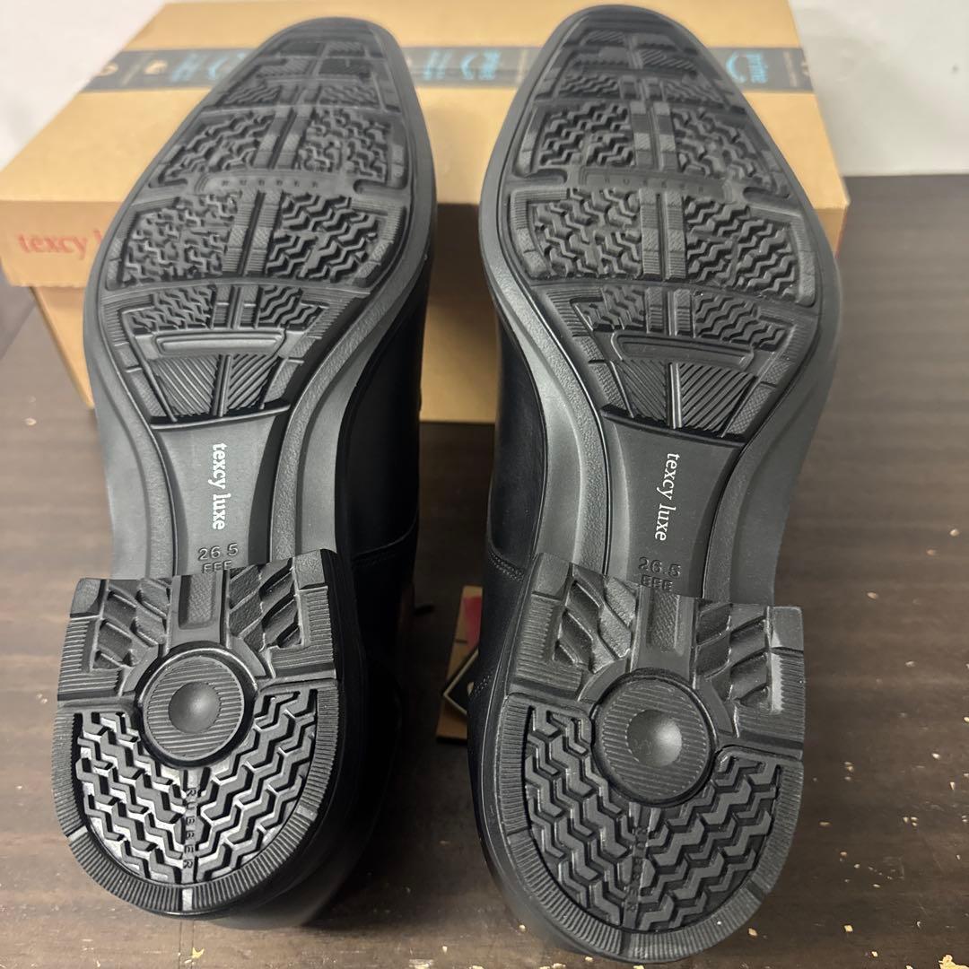 テクシーリュクス ビジネスシューズ 本革 TU-8001 ブラック