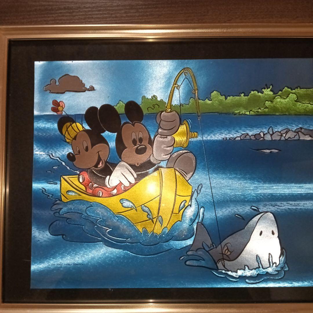 【超貴重】【ディズニー】『ミッキー ミニー』 アンティーク エッチングアート