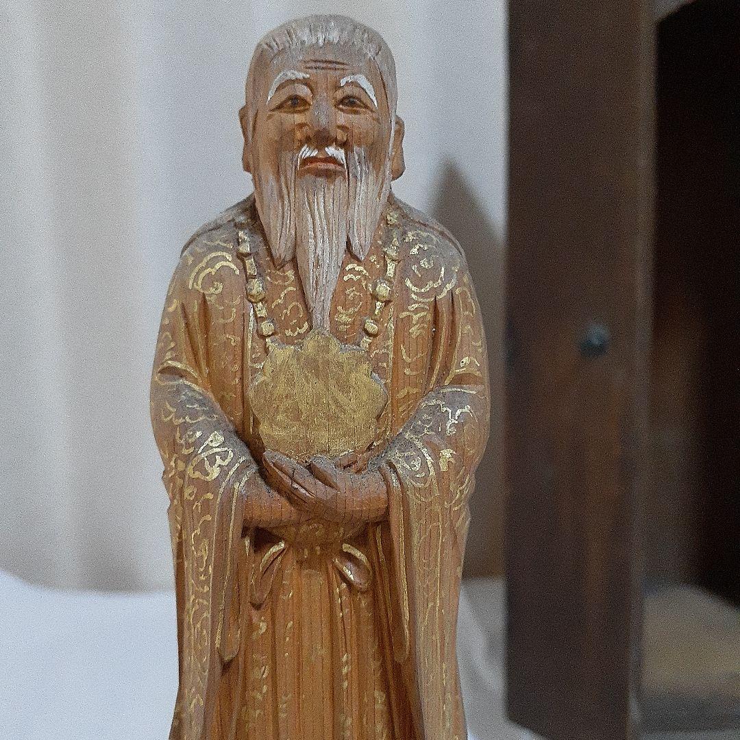 江戸時代　厨子【稲荷神】神像　仏像