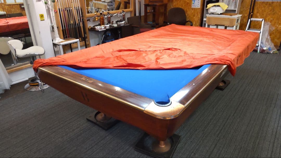 ビリヤード　テーブル　カバー　９フィート用　防水　（色ブラウン）