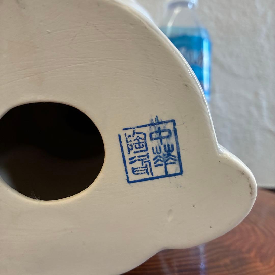 ✴︎ヴィンテージ✴︎古美術　台湾製　白磁　観音様　仏頭　高さ約33cm