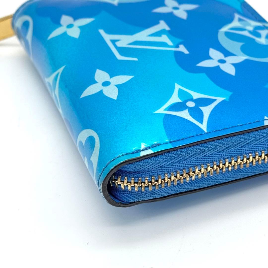 美品 ルイヴィトン M90587 モノグラム ヴェルニ フラワー パース