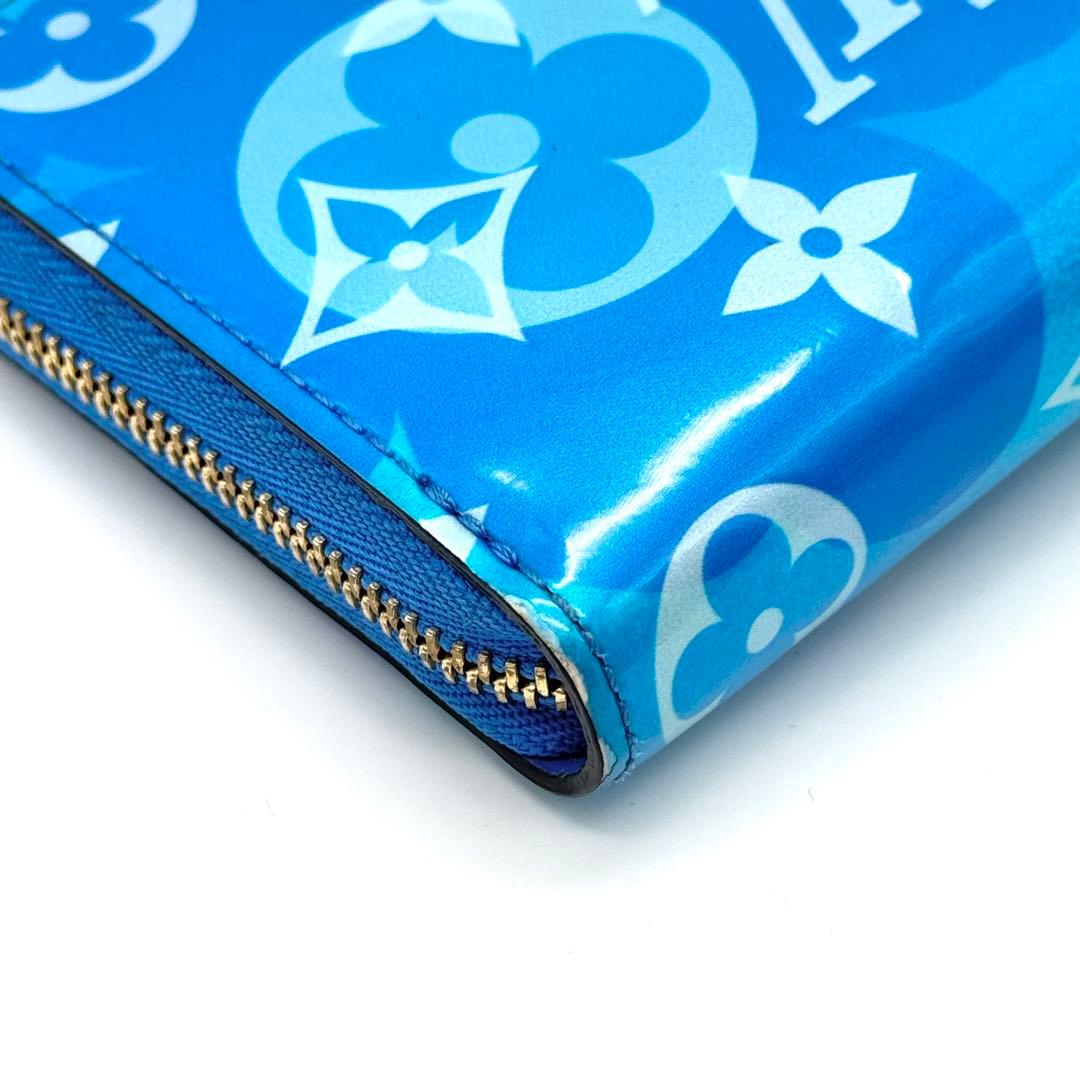 美品 ルイヴィトン M90587 モノグラム ヴェルニ フラワー パース