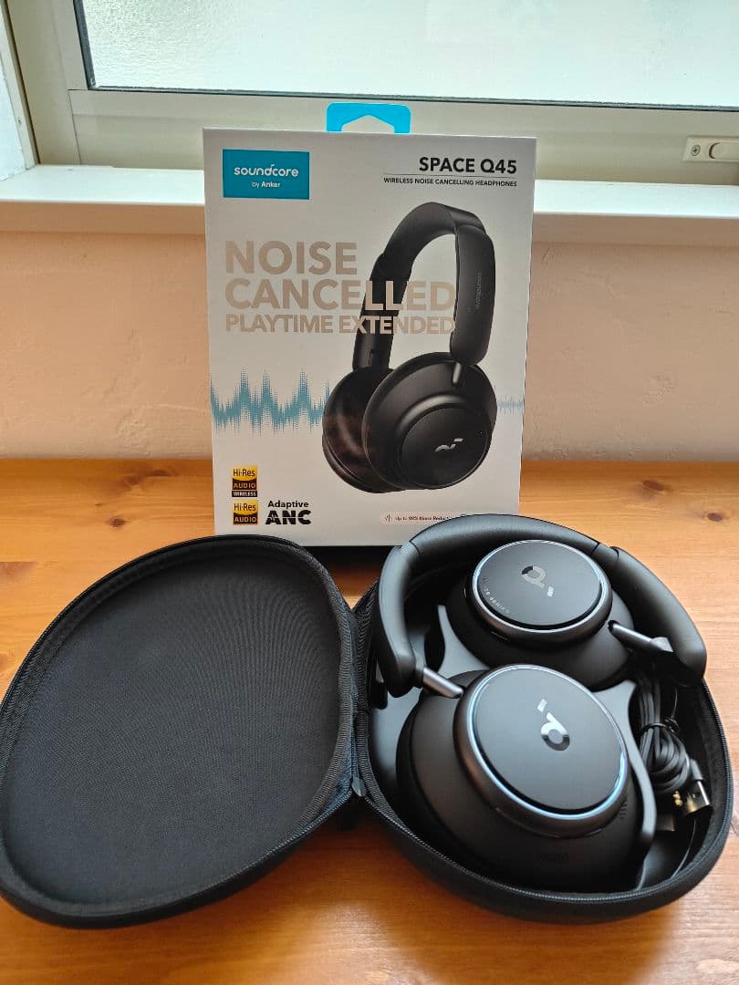 【美品】Soundcore SPACE Q45 ワイヤレスヘッドホン