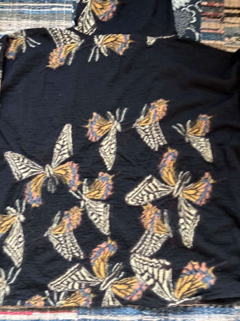 KAPITAL 縮絨ウール　蝶々　フード付きパーカー　バハパーカー