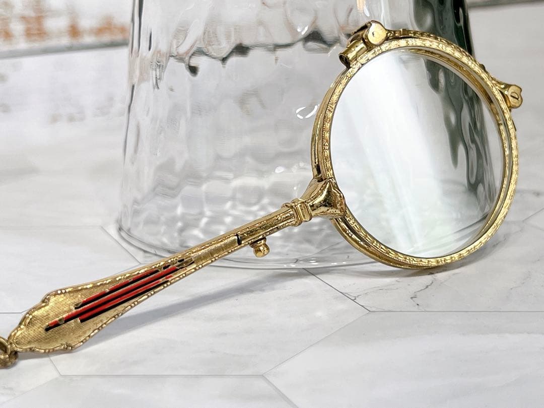 フランス　アンティーク　ローネット　ルーペ　オペラグラス　拡大鏡
