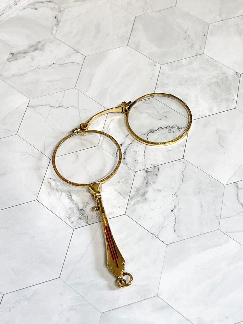 フランス　アンティーク　ローネット　ルーペ　オペラグラス　拡大鏡