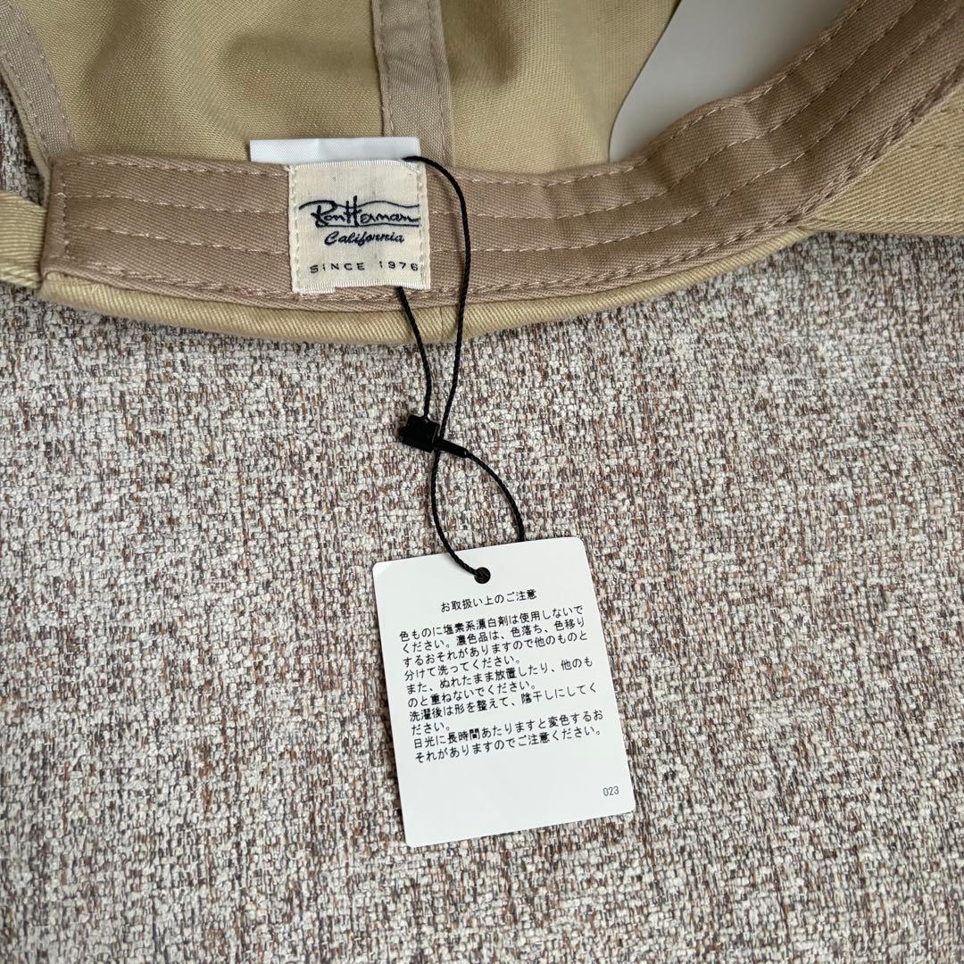 Ron Herman ベージュ ベースボールキャップ 新品未使用
