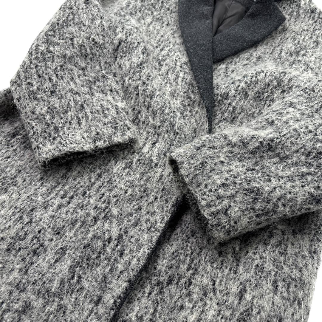 極美品】ADORE　アドーア ツイードコート　チェスターコート　ロング　モヘヤ