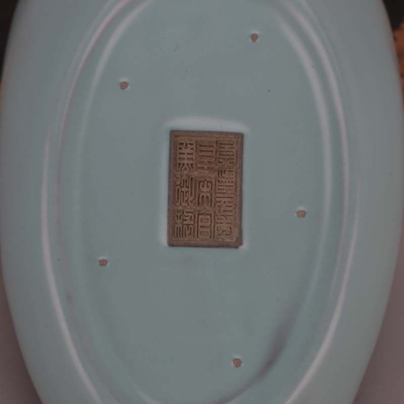 宋汝窯藍釉白鳥薫香炉 工芸品 美術品 置物