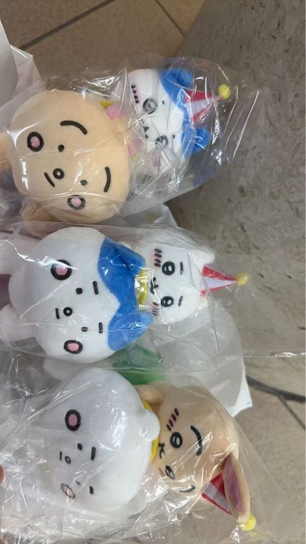 ちいかわ　ぴーぽぽぬいぐるみ　3体セット　ぬいぐるみ