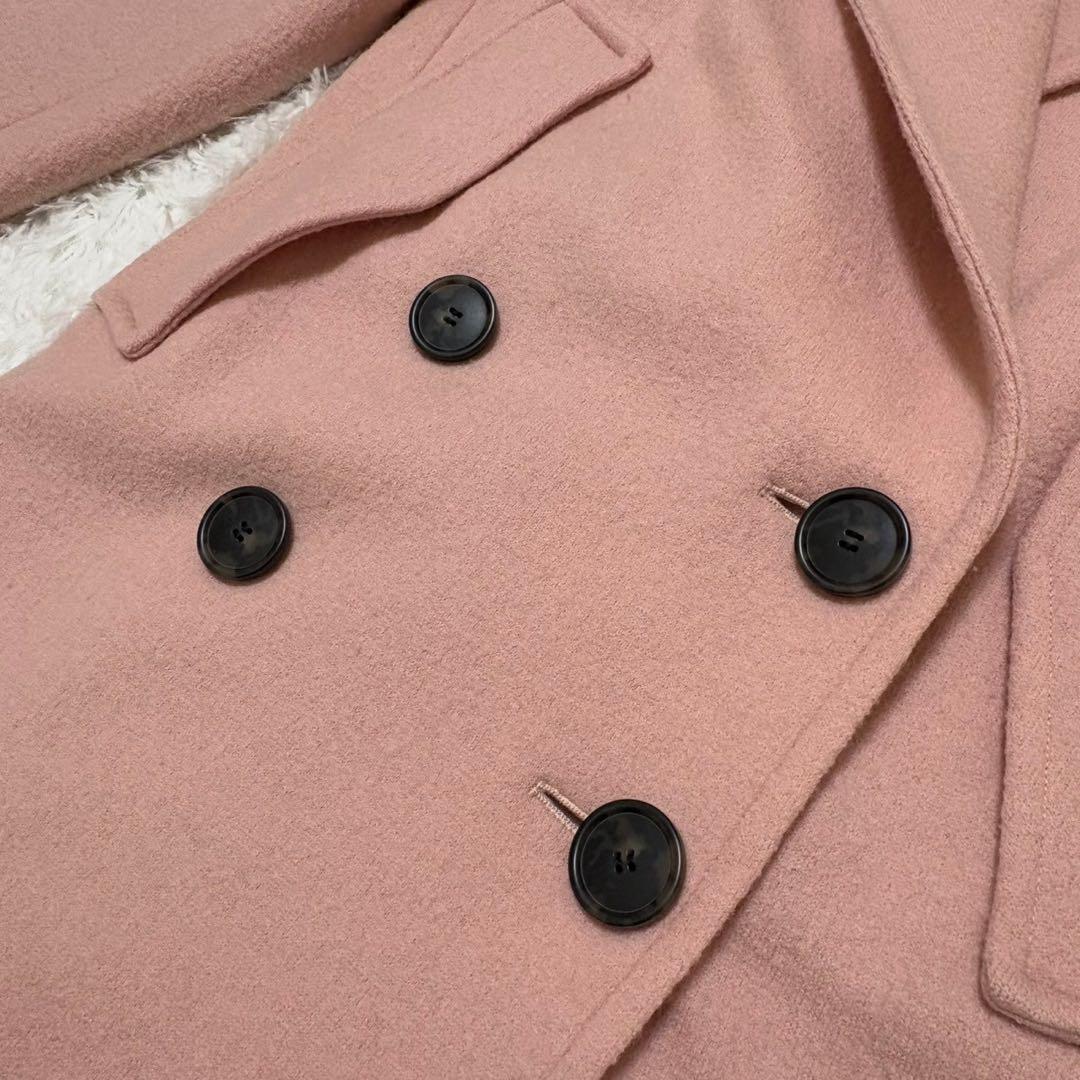 ◎極美品 Theory ピンク 近年モデル ダブル チェスターコート S 1