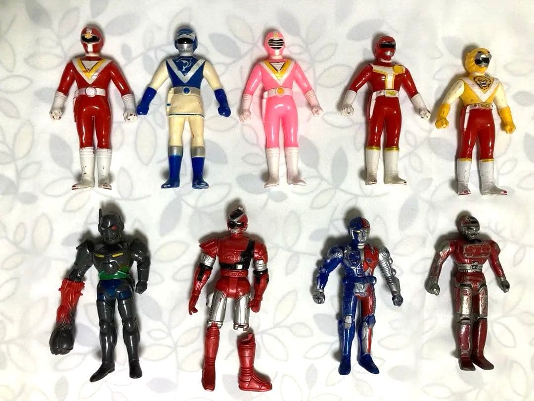 値下げ交渉可【まとめ売り】9点　レア　戦隊　ヒーロー　ソフビ　人形　他