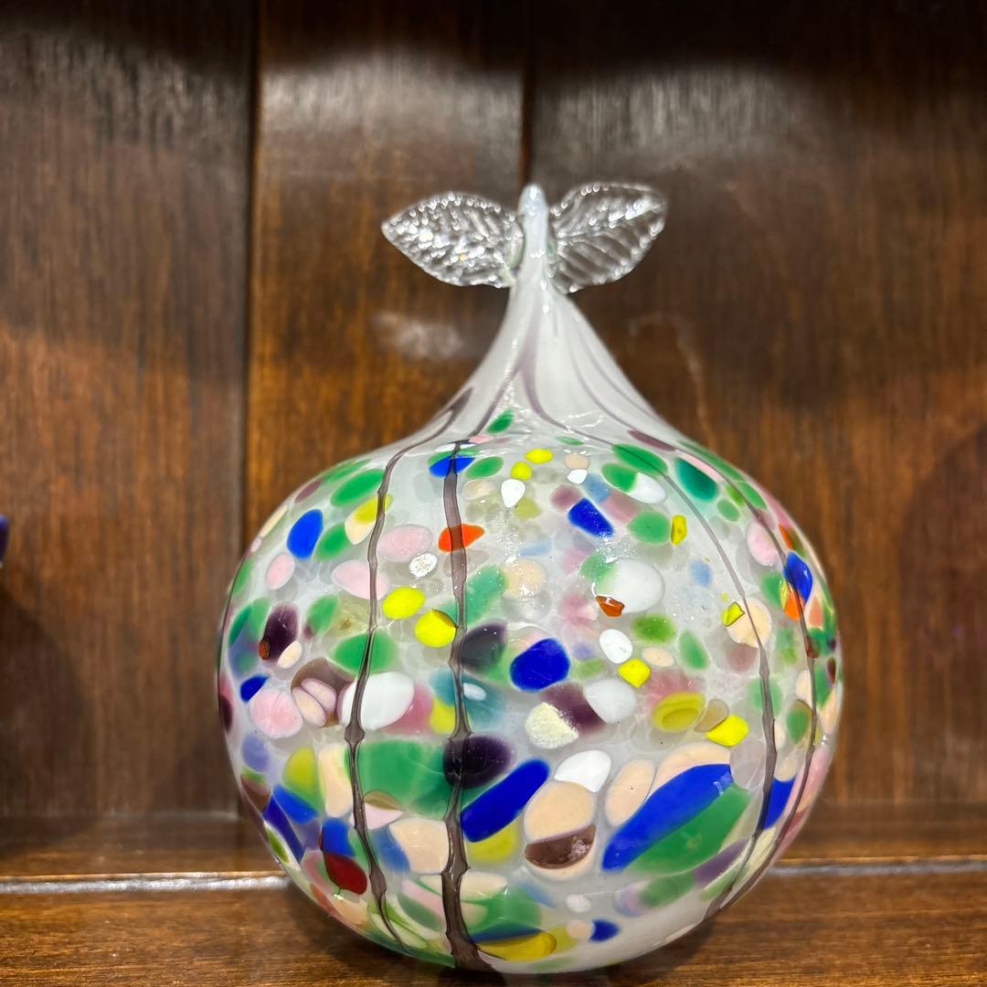 ガラス製果物型アート