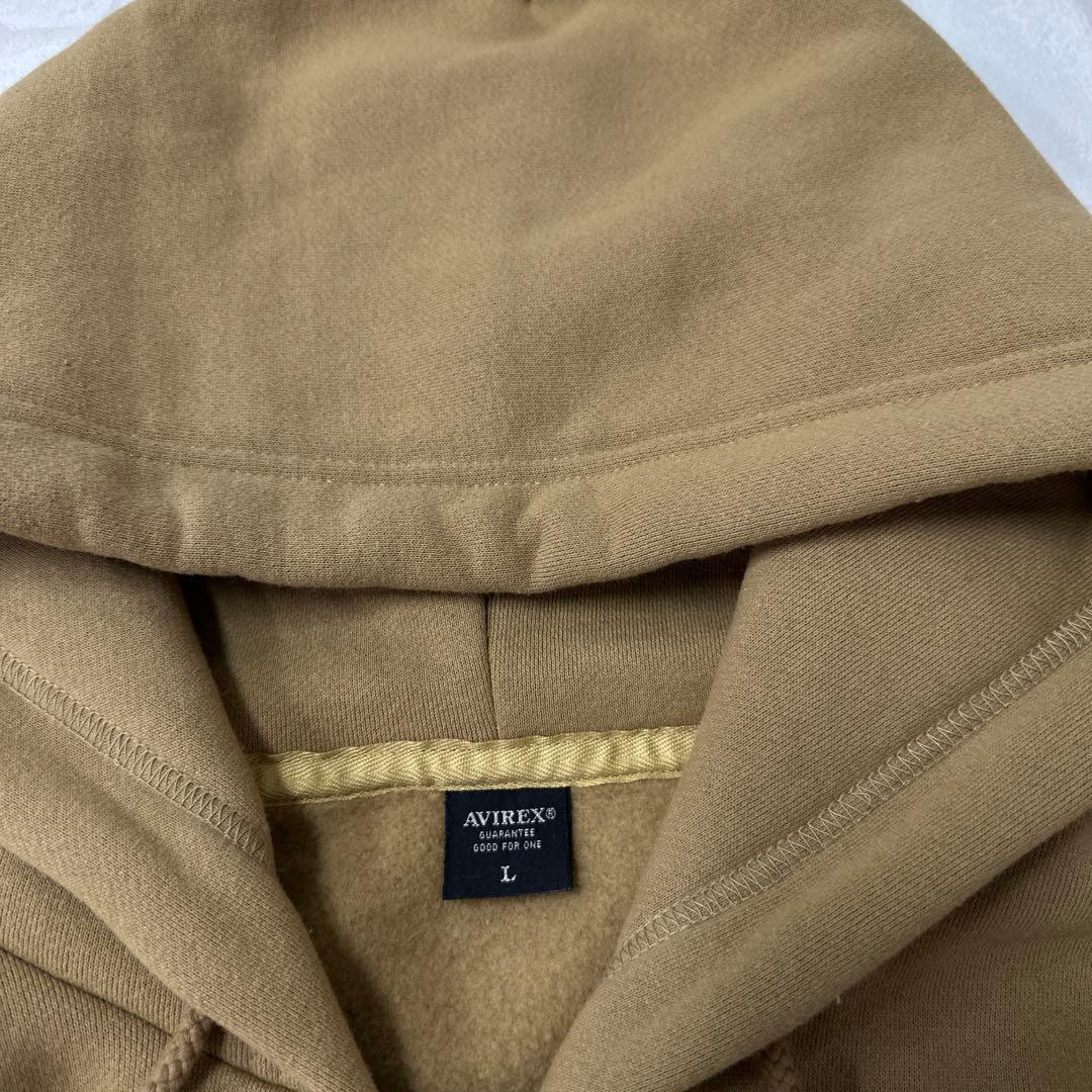 アヴィレックス AVIREX バーシティ ロゴ 刺繍 ワッペン ジップ パーカー