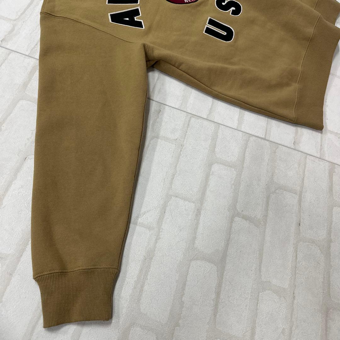 アヴィレックス AVIREX バーシティ ロゴ 刺繍 ワッペン ジップ パーカー