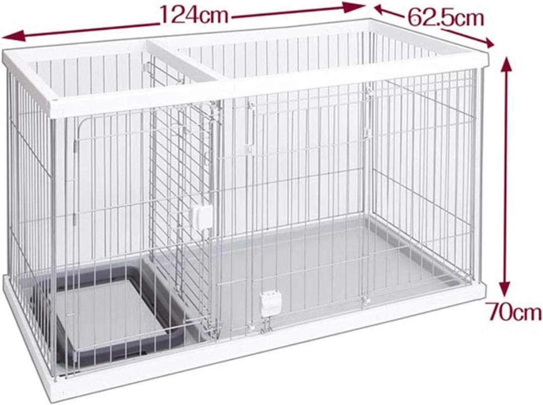 ペティオ (Petio) トイレのし ドッグルームサークル ホワイト レギュラー