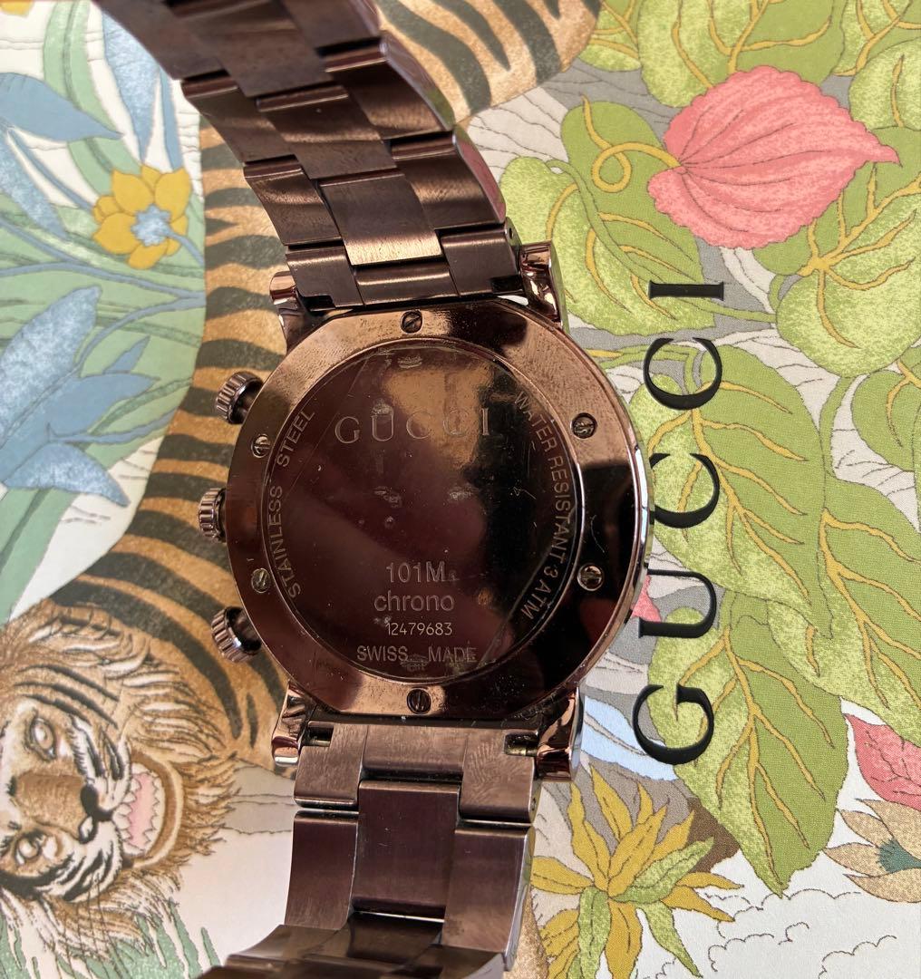 GUCCI クロノグラフ 腕時計 ブラック