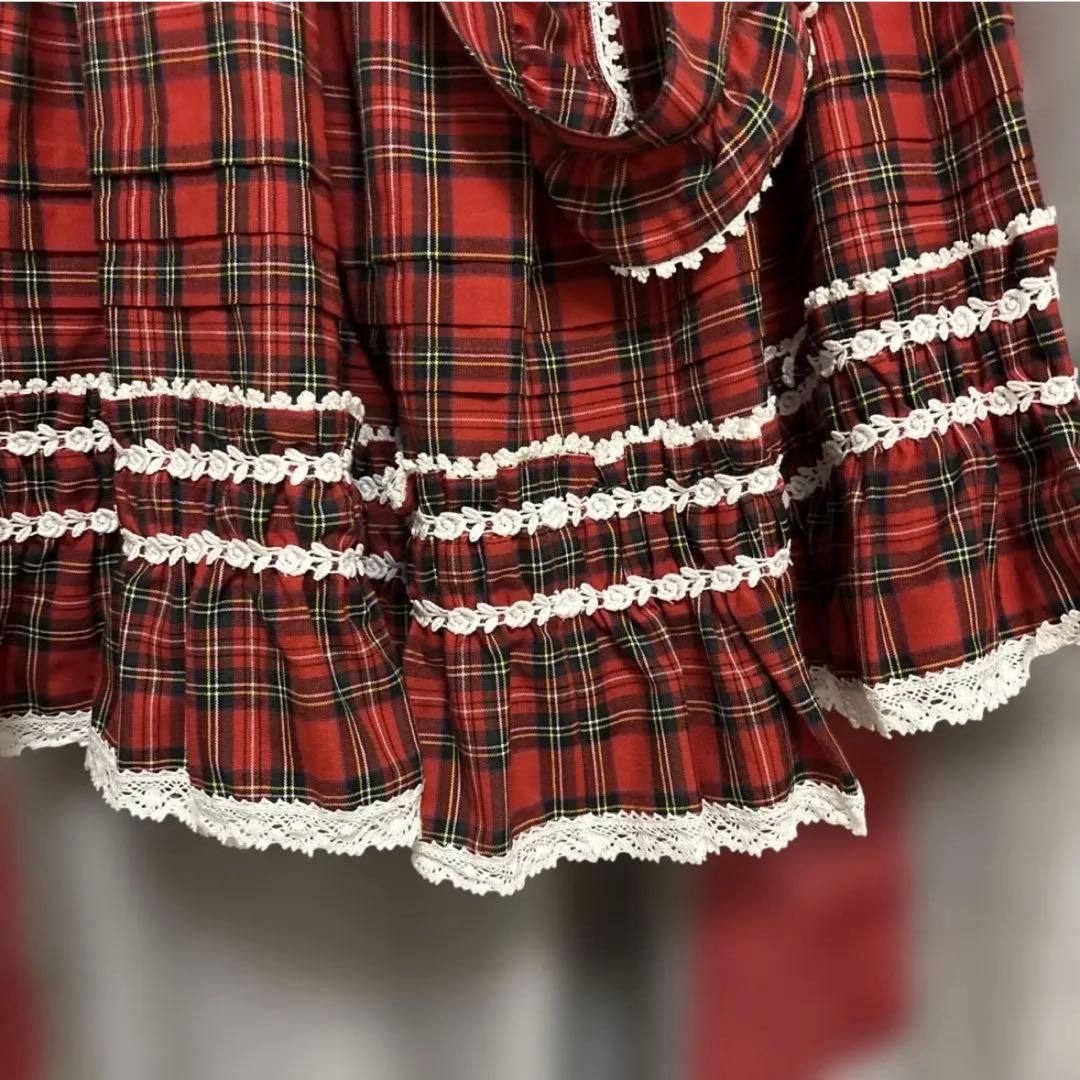 BABY Anniversaryタータンチェックジャケット&スカート エンジ