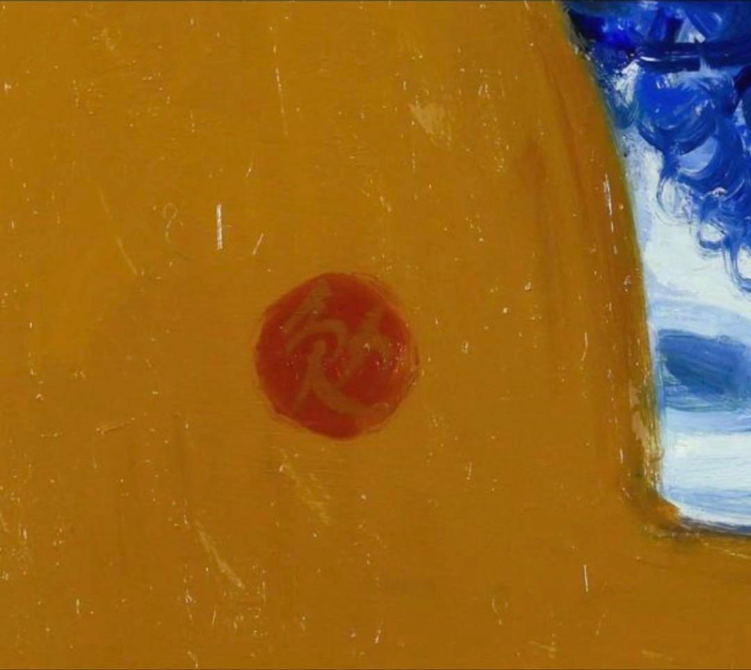 内堀勉「ばら静物」油彩 10号　国画会員 彫刻の森美館買上 帝美卒