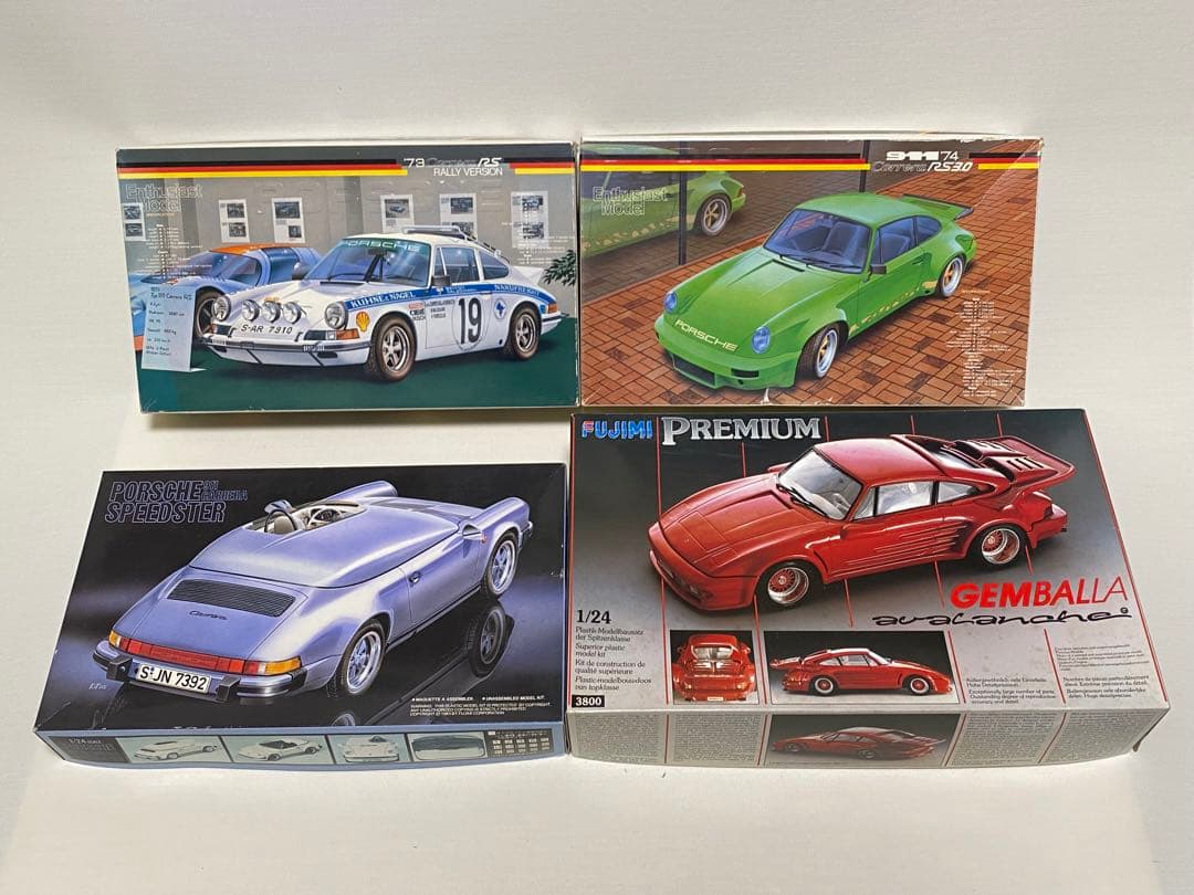 フジミ模型　ポルシェ　1/24 4台+1台(ジャンク)