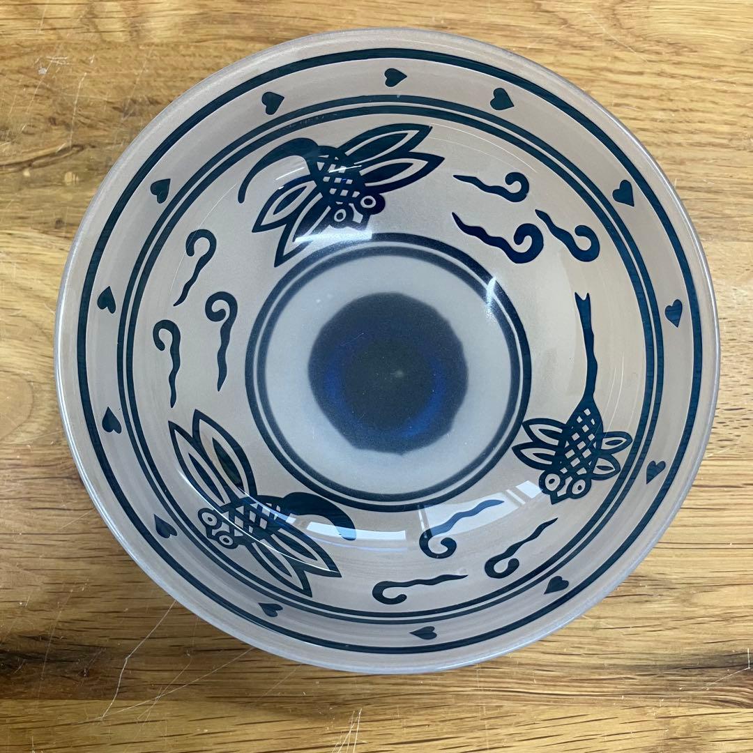 未使用 松添春 硝子 蜻蛉 茶碗 抹茶茶碗 茶道具 ガラス トンボ柄 ガラス工芸