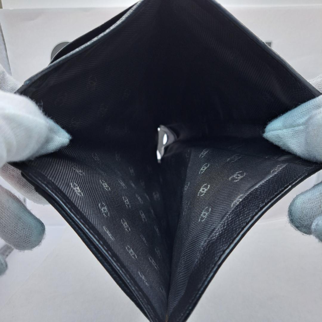 CHANEL　ココボタン　ブラック　 二つ折り財布　財布　長財布