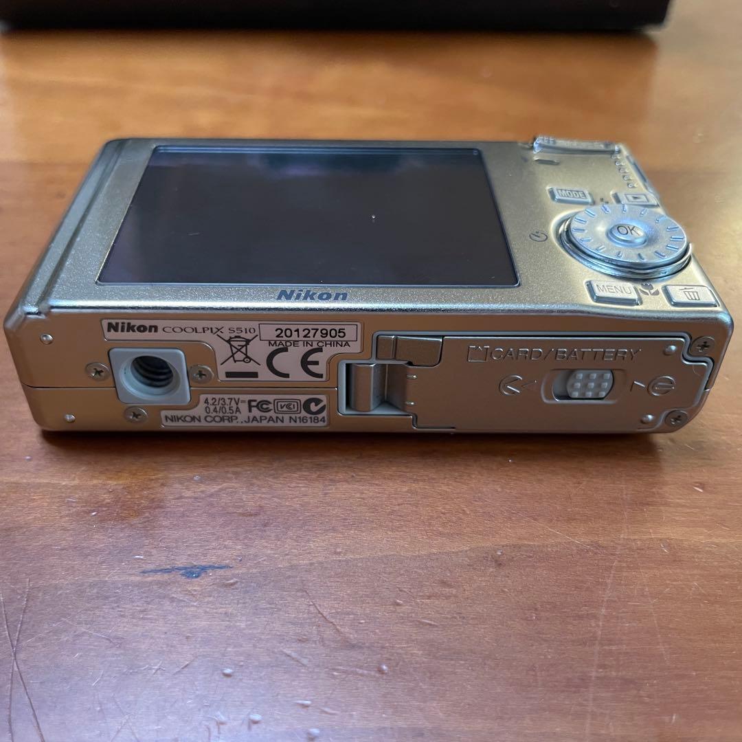 Nikon COOLPIX S510 コンパクトデジカメ シルバー バッテリー付
