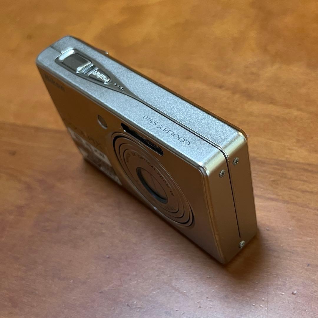 Nikon COOLPIX S510 コンパクトデジカメ シルバー バッテリー付