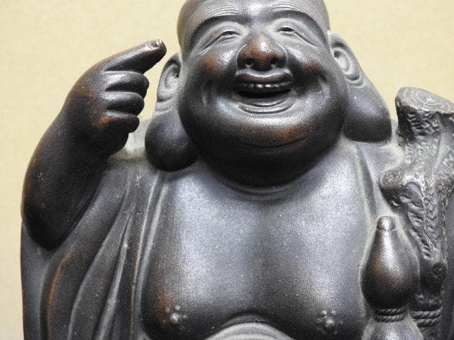 備前焼　布袋様　MA１６７