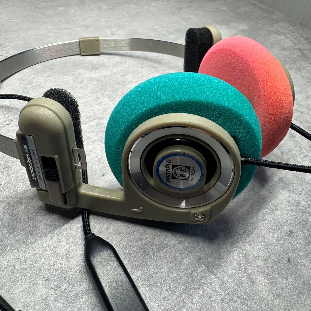 KOSS Porta Pro 限定版ベージュ ワイヤレス改装 高音質イヤーパッド