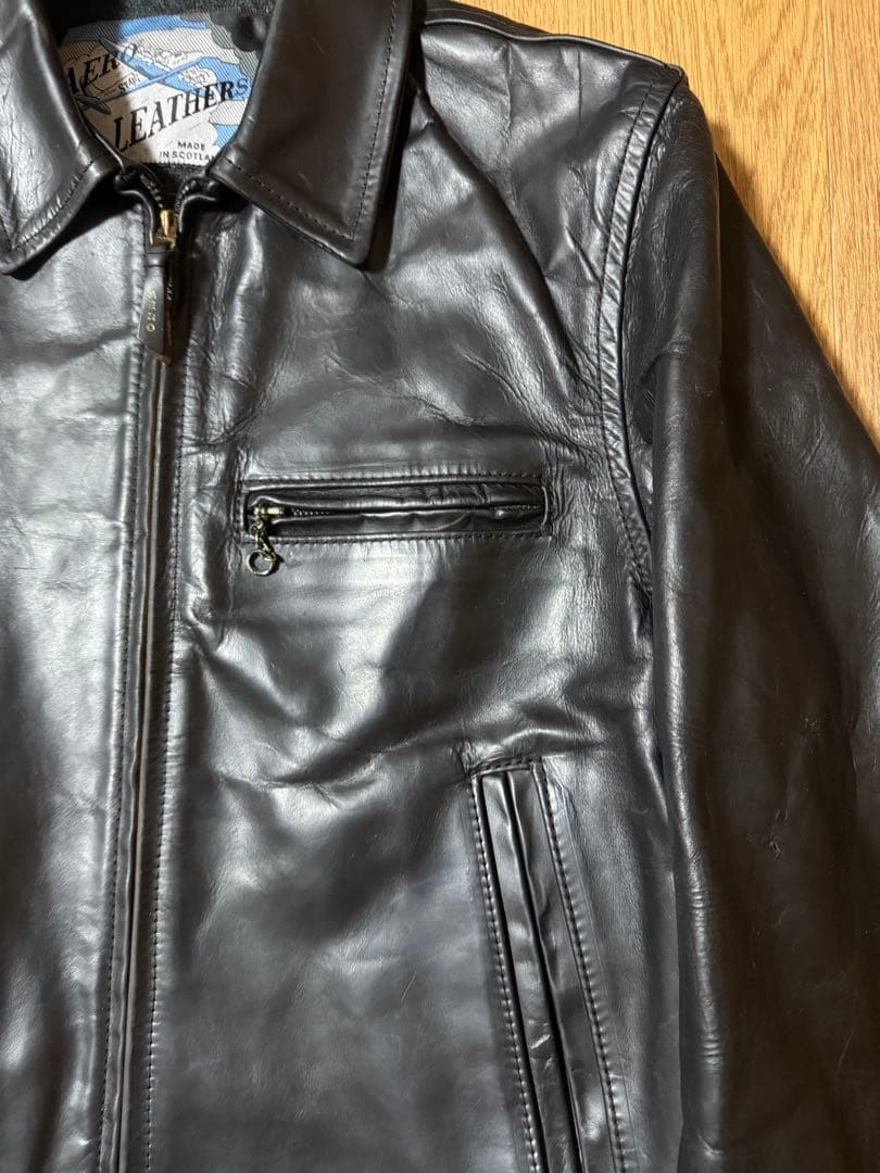 AERO LEATHER ホースハイド ハイウェイマン レザージャケット 36