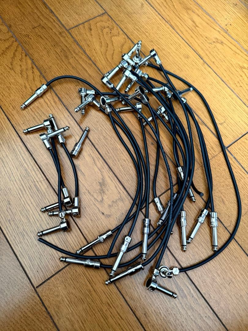 日の出製作所 ソルダーレスパッチケーブル L字22個 ストレート14個