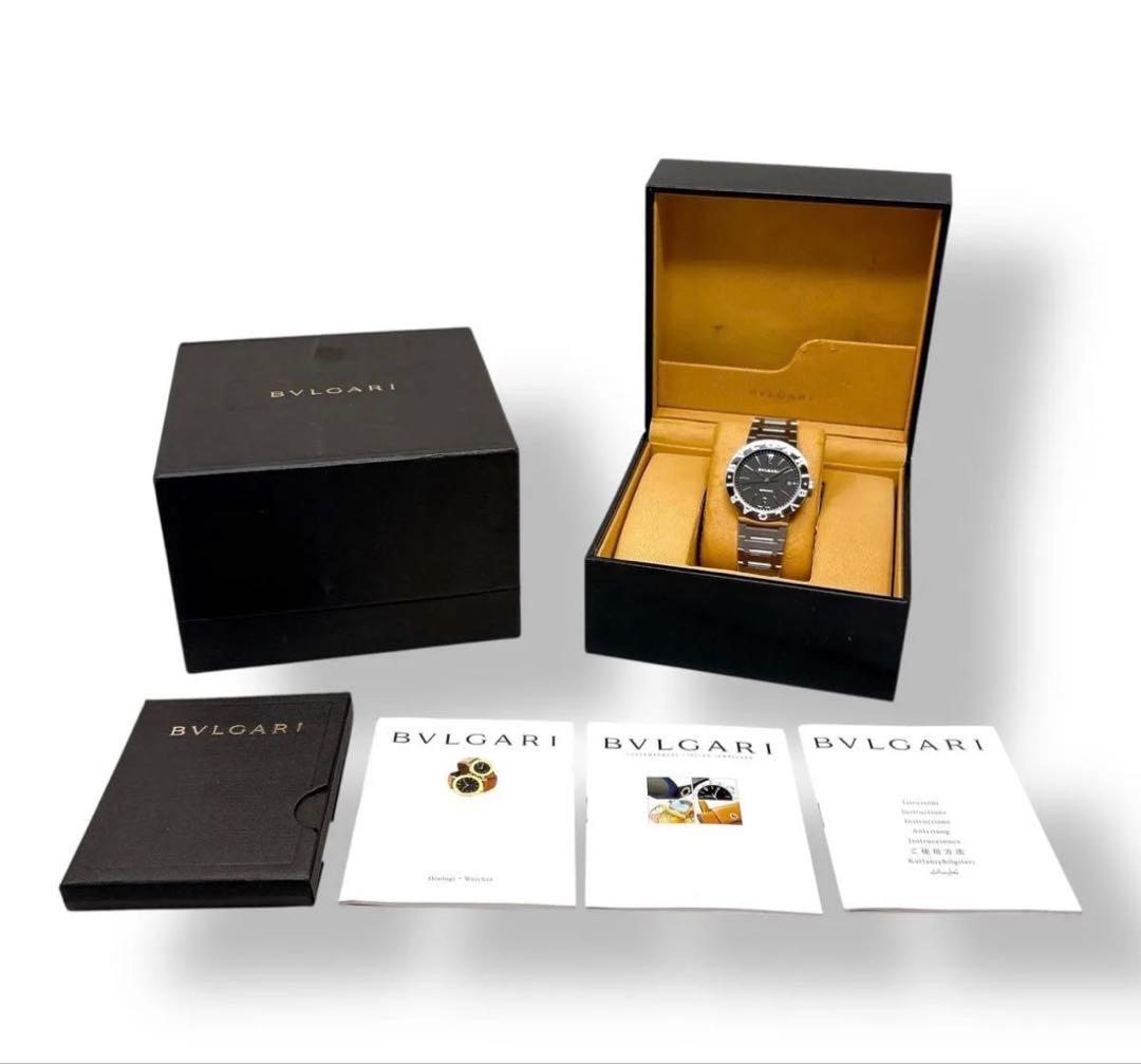 ブルガリ BB38SS 自動巻き ブラック メンズ38mm ☆ドライバー☆