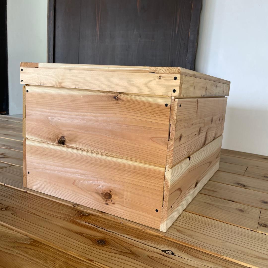 タライ 36L 木枠 低床セットメダカ 100％天然塗料 水槽 杉羽目板