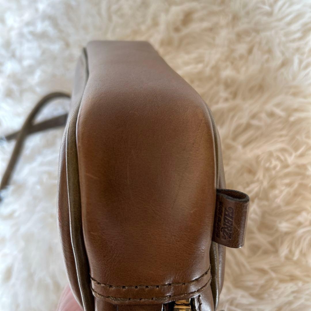 【レア美品】HERZヘルツ　CP 35 ふっくらショルダー グリーンベージュ