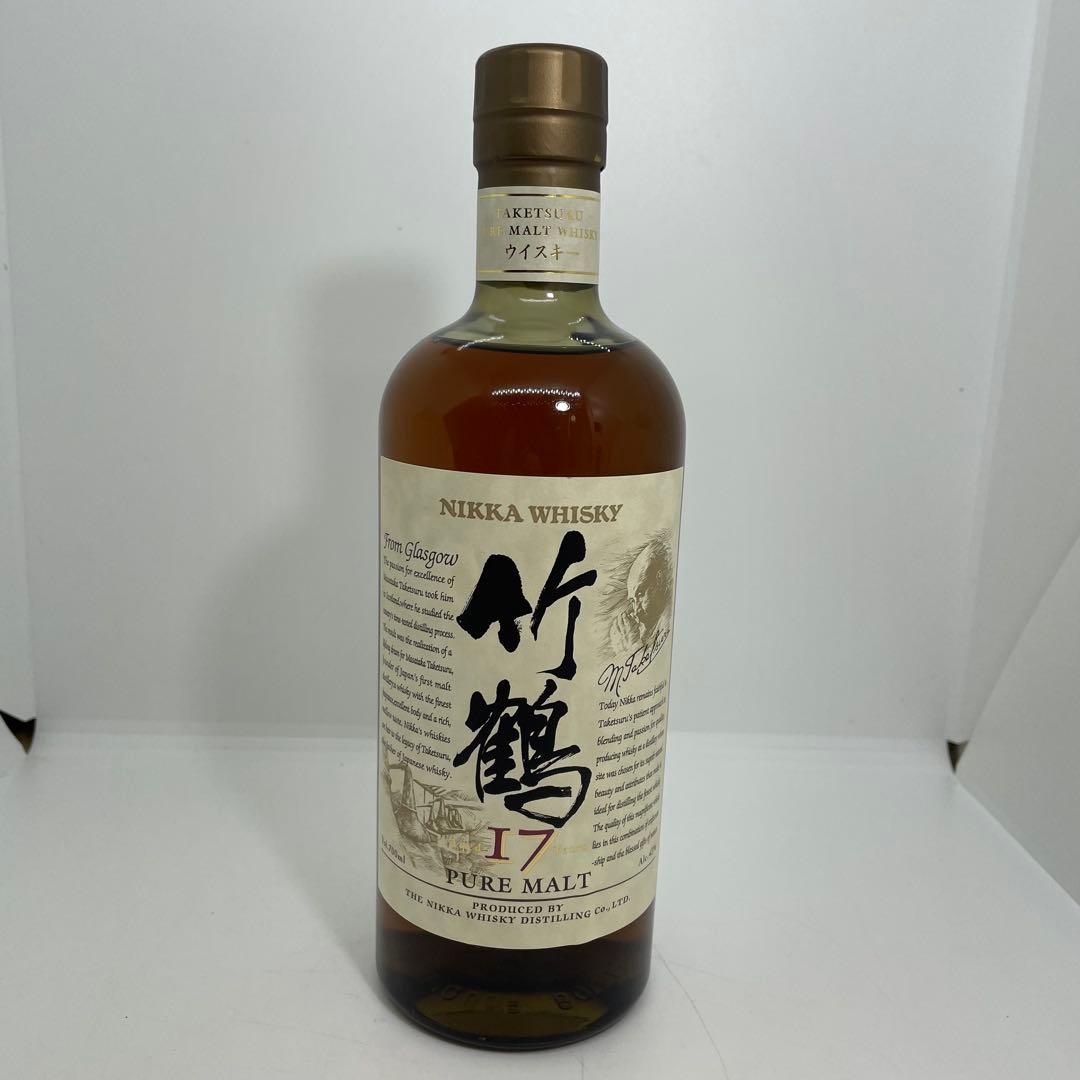 【未開栓】ニッカ NIKKA 竹鶴17年 PURE MALT 旧ラベル