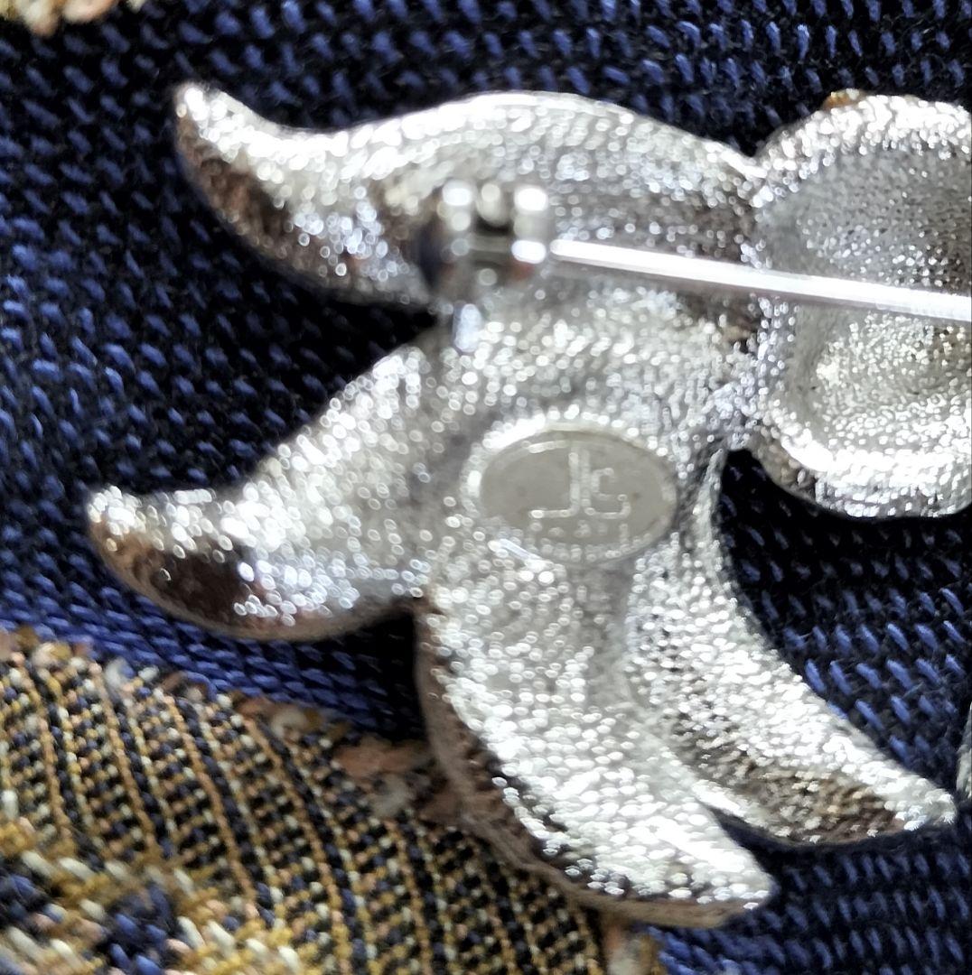 超美品✨《JS PARIS》✨ヴィンテージ ジュエリー レトロ リボン♡ブローチ