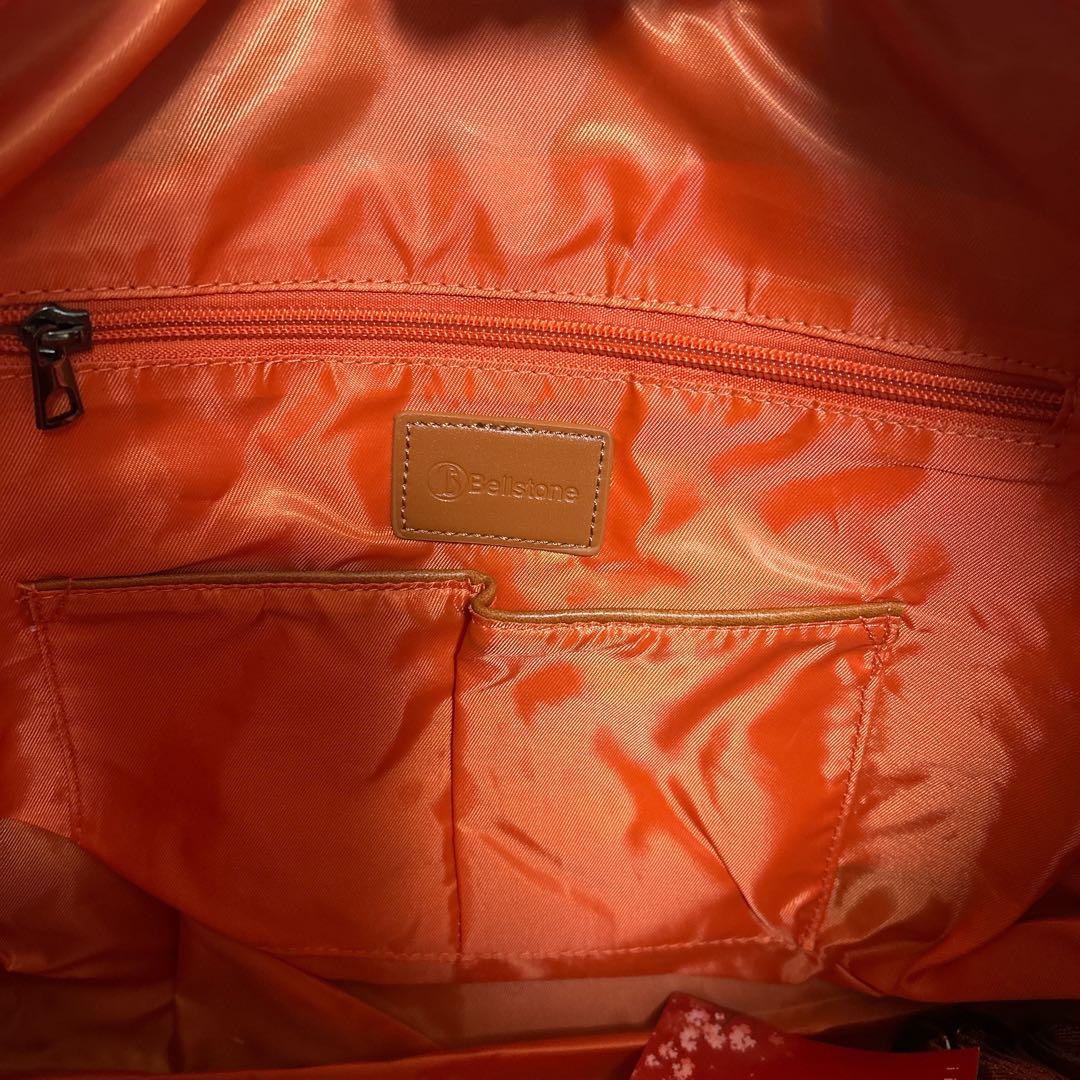 Bellstone ボストンバッグ キャメル バッグ 旅行 合皮 かばん バッグ