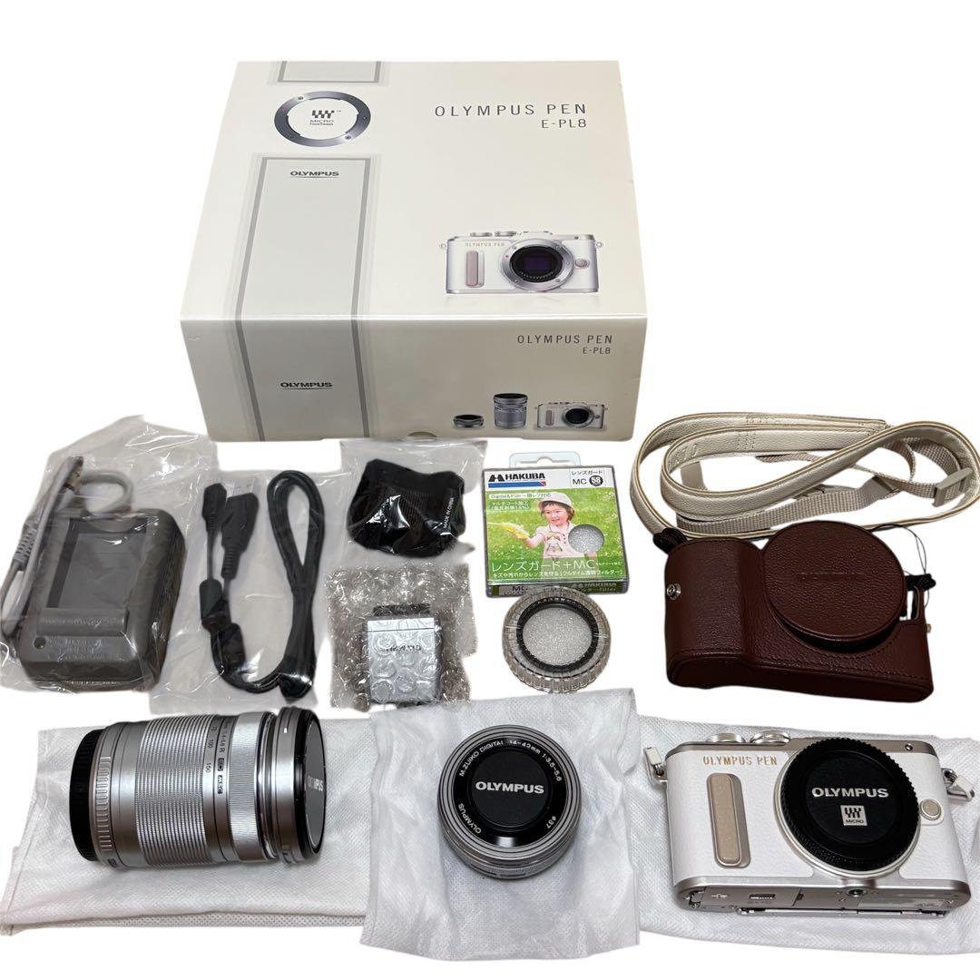 シャッター回数2347回 OLYMPUS PEN E-PL8 ダブルズームキット