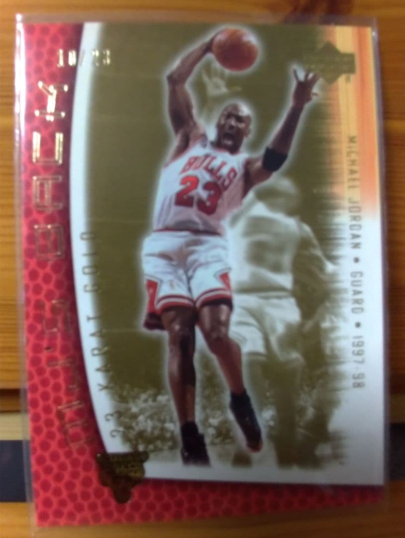 23枚限定　激レア　マイケルジョーダンカードUpperdeck 23KARAT