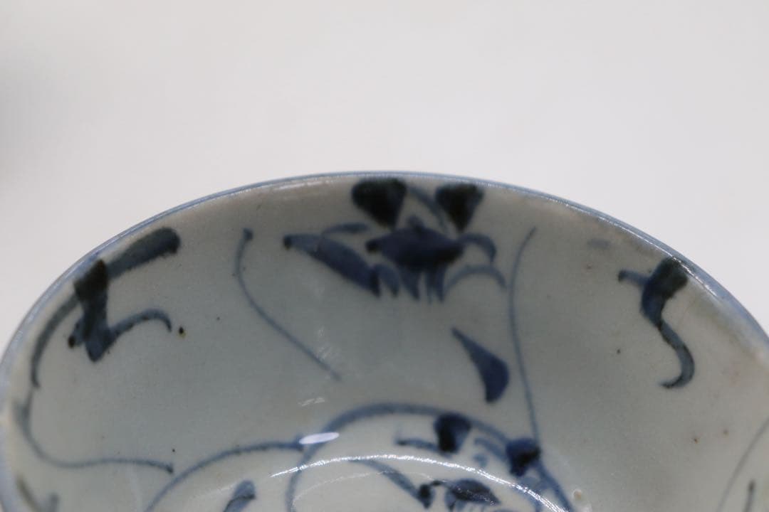 中国　清時代　染付　お碗大&小4点まとめ　送料込み250816