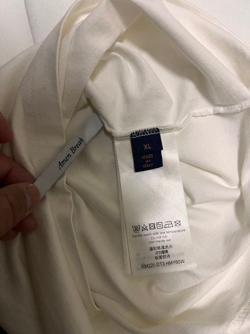 ルイヴィトン 22SS グラフィット ロゴプリントクルーネック 半袖　訳あり格安