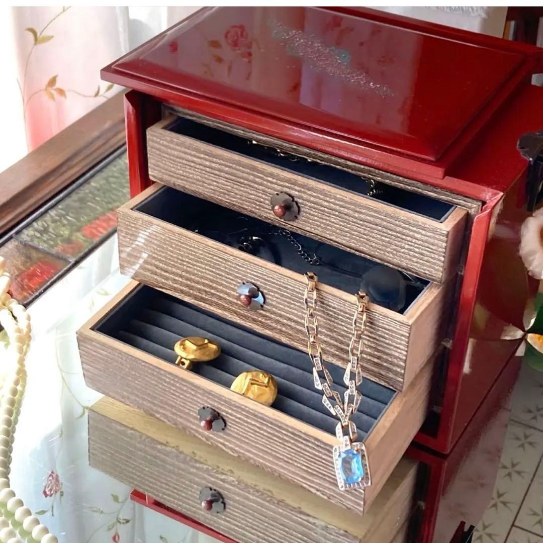 2191様感謝‼️秋‼️JAPAN輪島螺鈿蒔絵宝石箱「銀河-紅べに」1点　愛蔵品