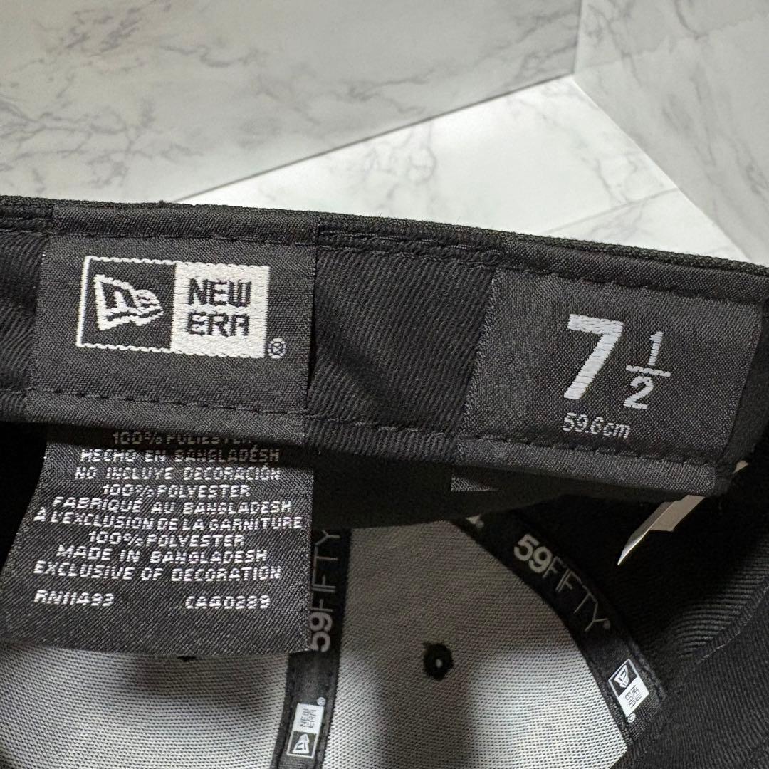 y011715 Supreme×NEW ERA コラボキャップ　ブラック59.6