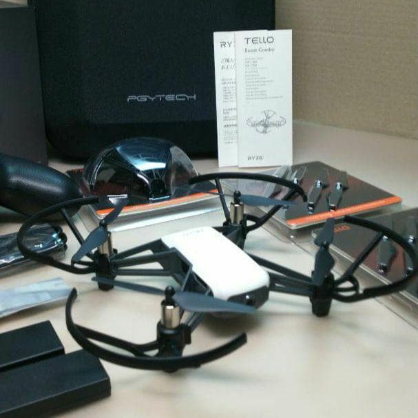 ドローン DJI Tello 送信機セット & 専用ケース・付属品付き